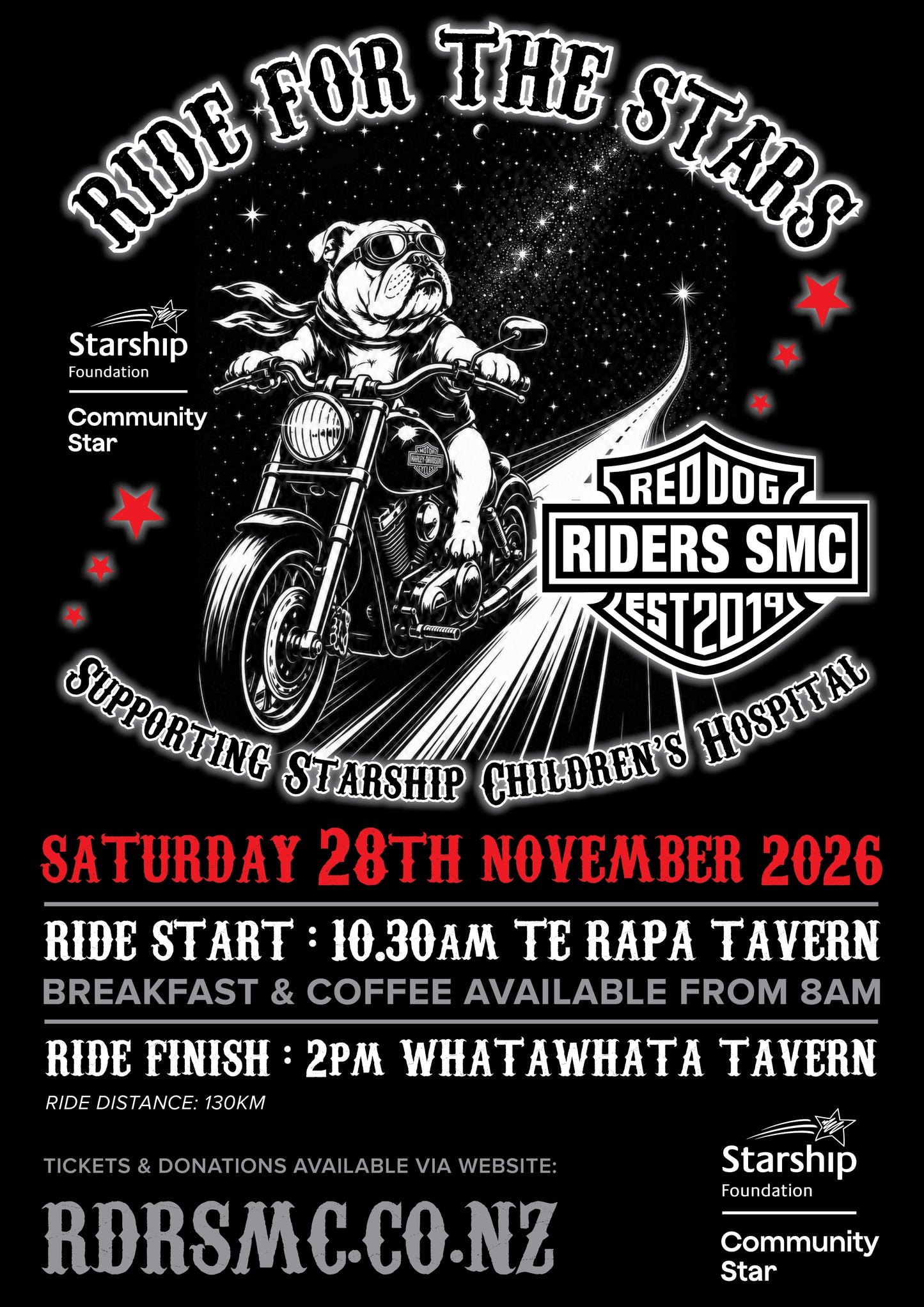 Ride For The Stars - Event Ticket