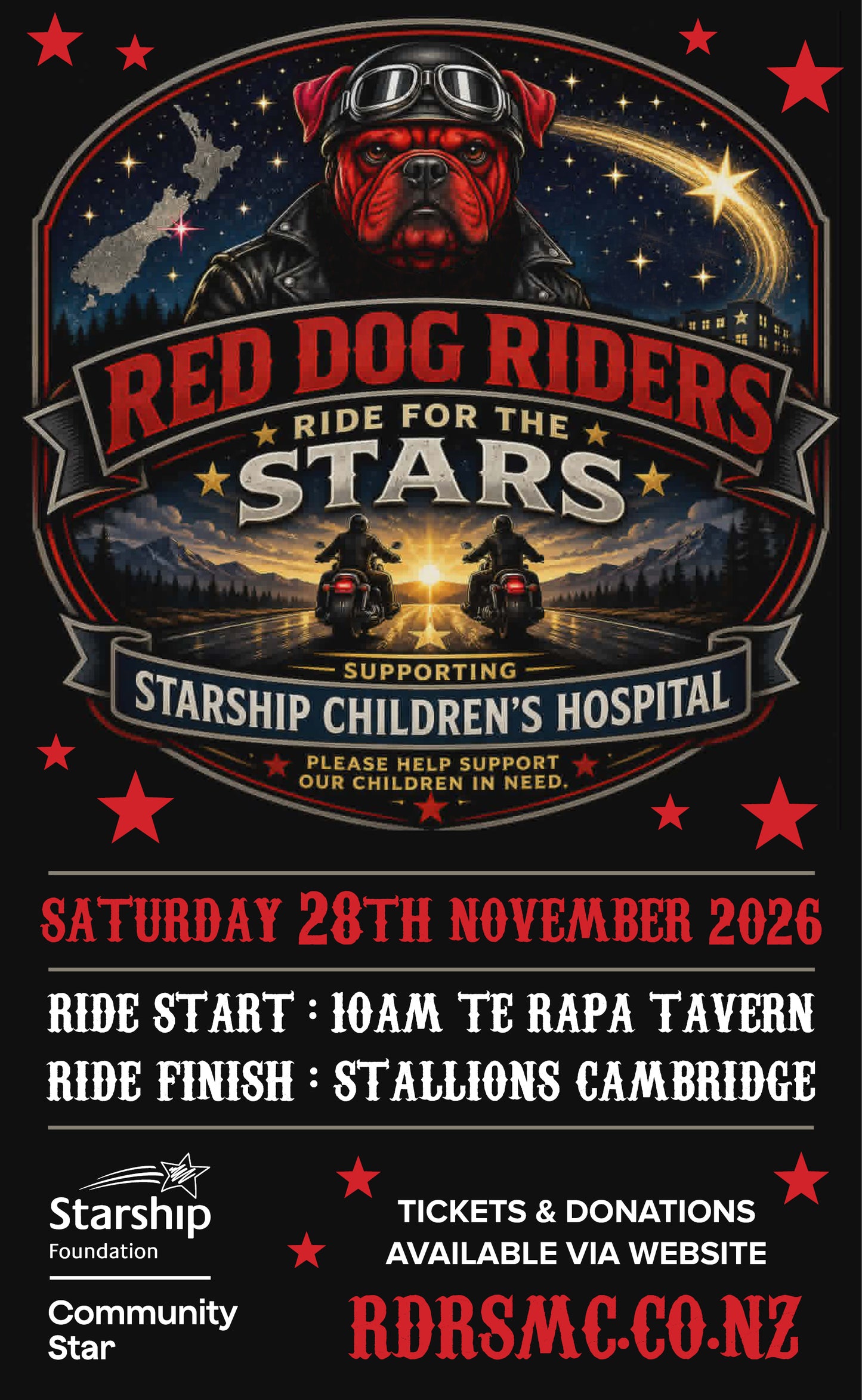 Ride For The Stars - Event Ticket