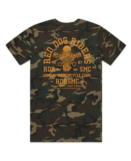 Red Dog Riders OG camo piston tee