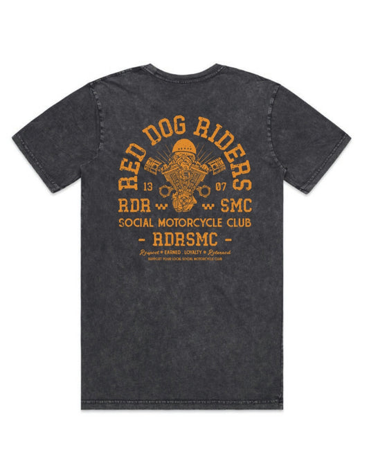 Red Dog Riders stonewash piston tee